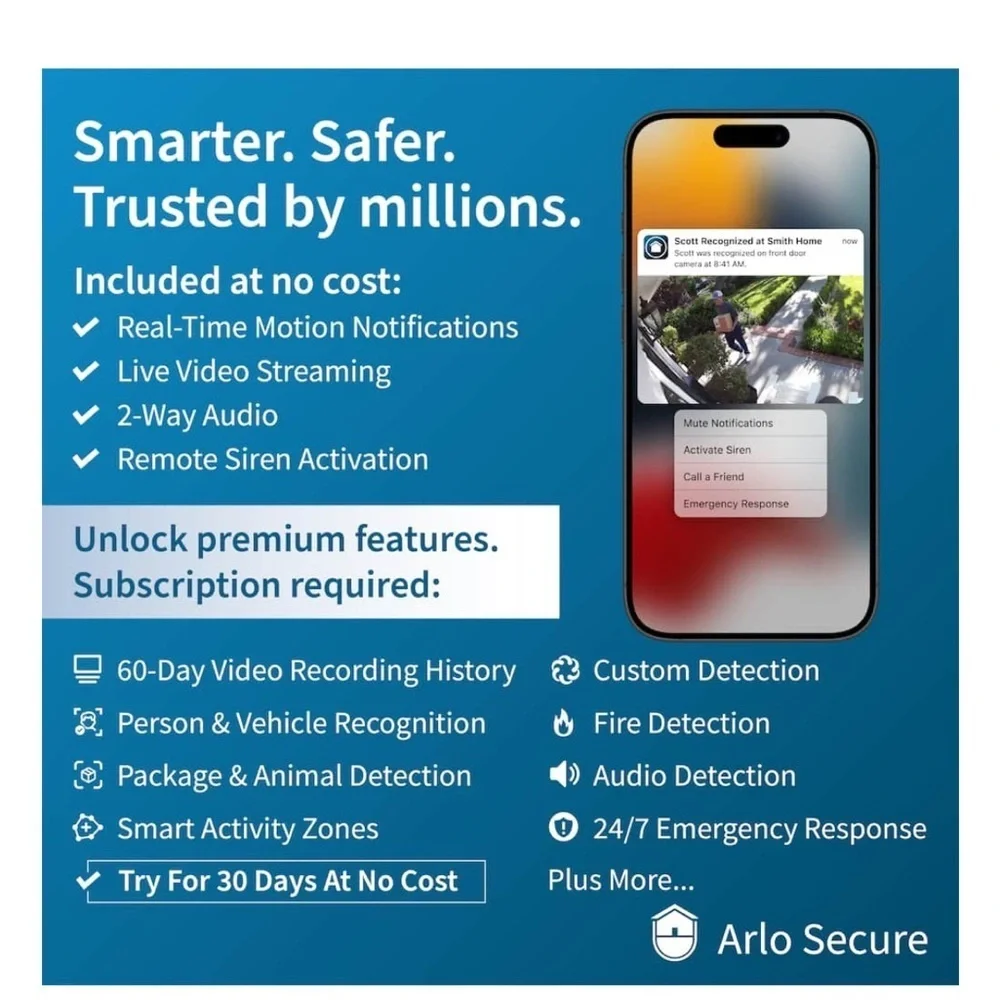 Arlo Live 2K Indoor HD Security Camera